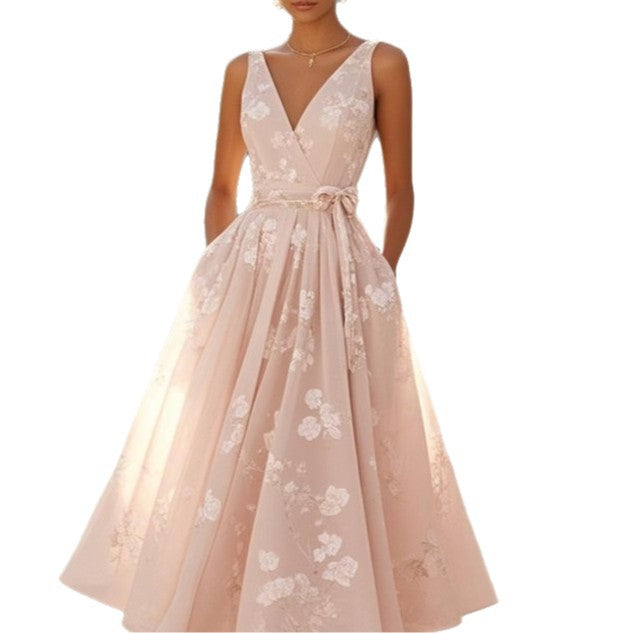 Women's Dress Party Sleeveless Digital Printing Vests