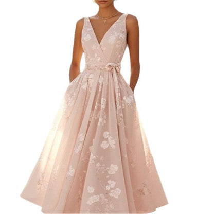 Women's Dress Party Sleeveless Digital Printing Vests