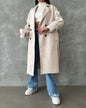 Women's Mid-length Commuter Woolen Versatile Loose Long Coats