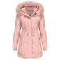 Women's Clothes Detachable Hat Wool Warm Parka Removable Coats