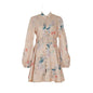 Design High Version Single-breasted Stand-up Collar Puff Sleeve Dresses