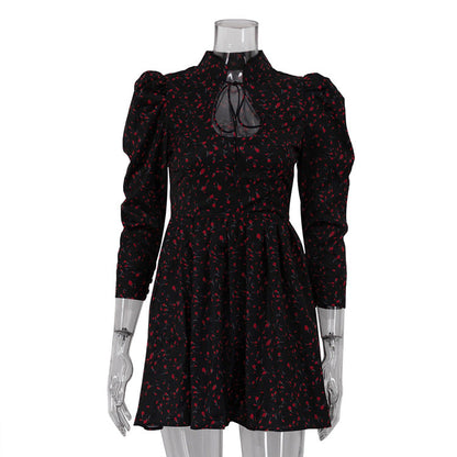 Women's Dress Inspirational Design Stylish Stand-up Collar Dresses