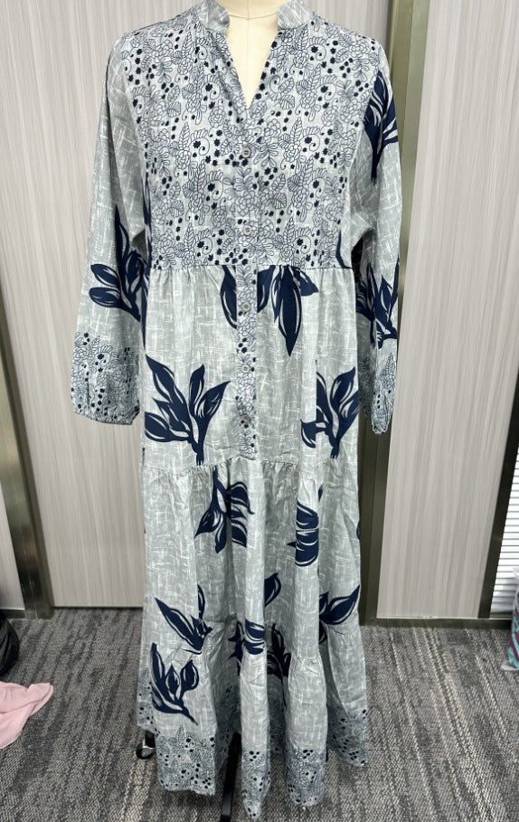 Autumn Long Sleeve Loose Big Hem Dresses