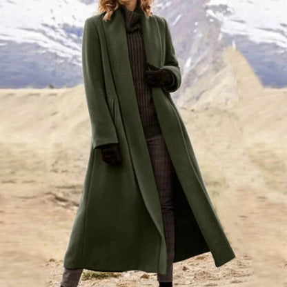 Women's Glamorous Unique Casual Woolen Trench Coats