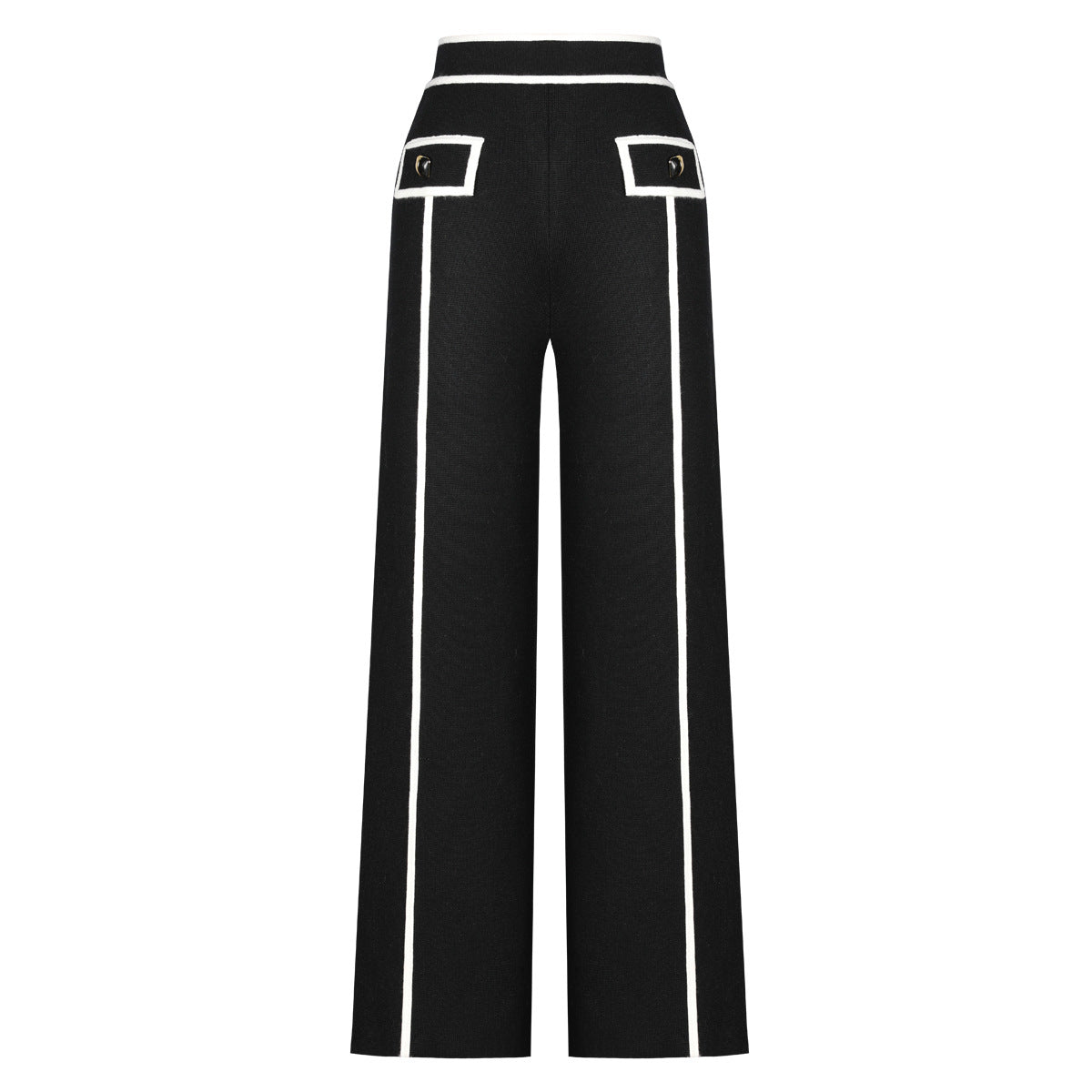 Creative Fashion Knitted Woolen Tup Straight Suits