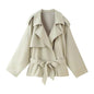 Women's Charming Fashion Casual Waist Tight Coats