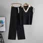 Women's Knitted Two-piece Summer Loose Slimming Fashion Suits