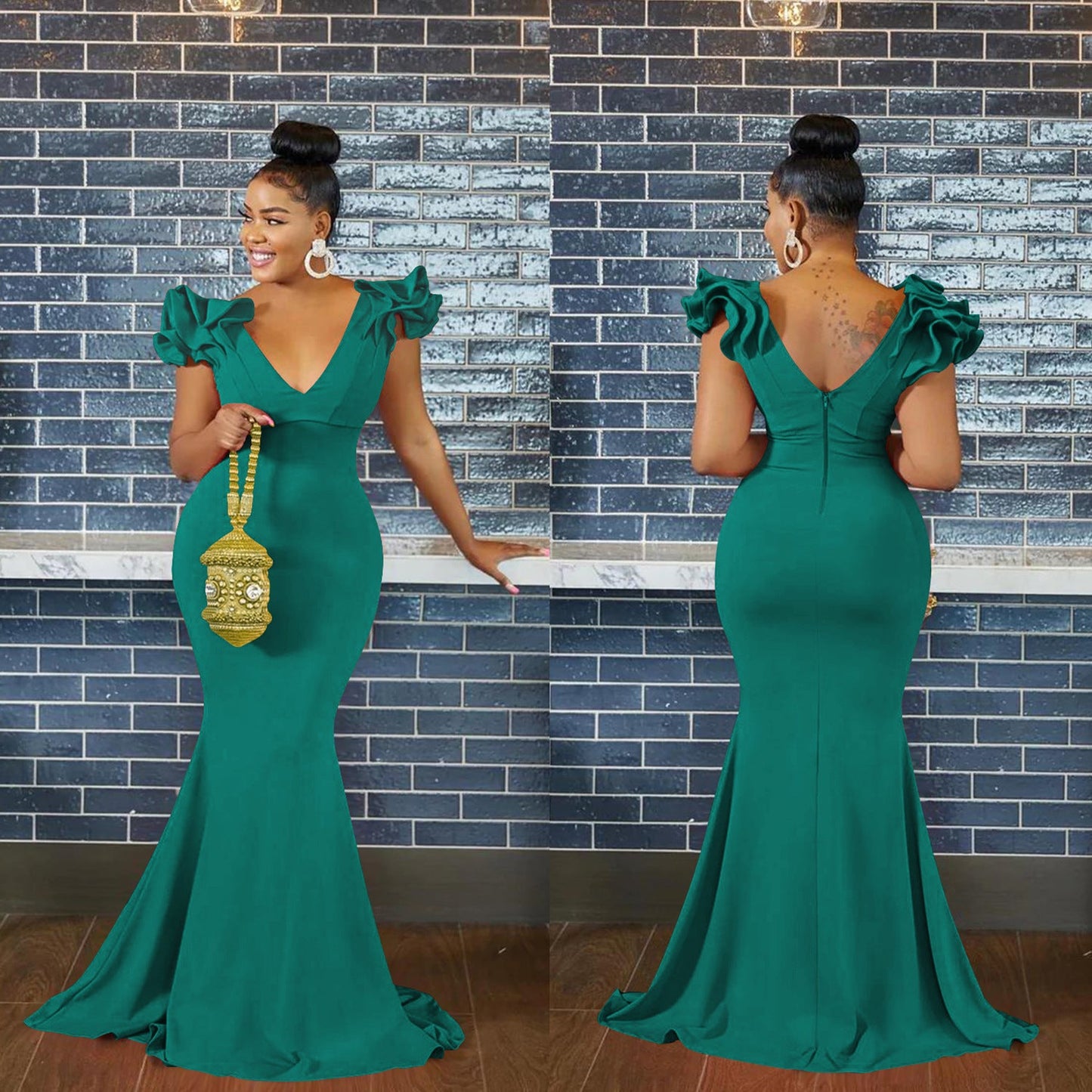 Women's Fashion Wear Solid Color Sleeveless Long Dresses