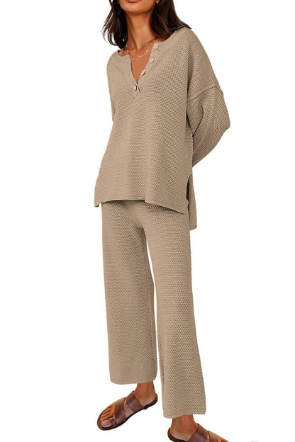 Women's Casual Two-piece Solid Color Fashion Suits
