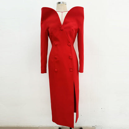 Design Stand-up Collar Slim Fit Extended Coats