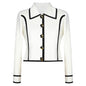 Creative Fashion Knitted Woolen Tup Straight Suits