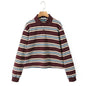 Women's Lapel Loose Casual Striped Long-sleeved T-shirt Blouses