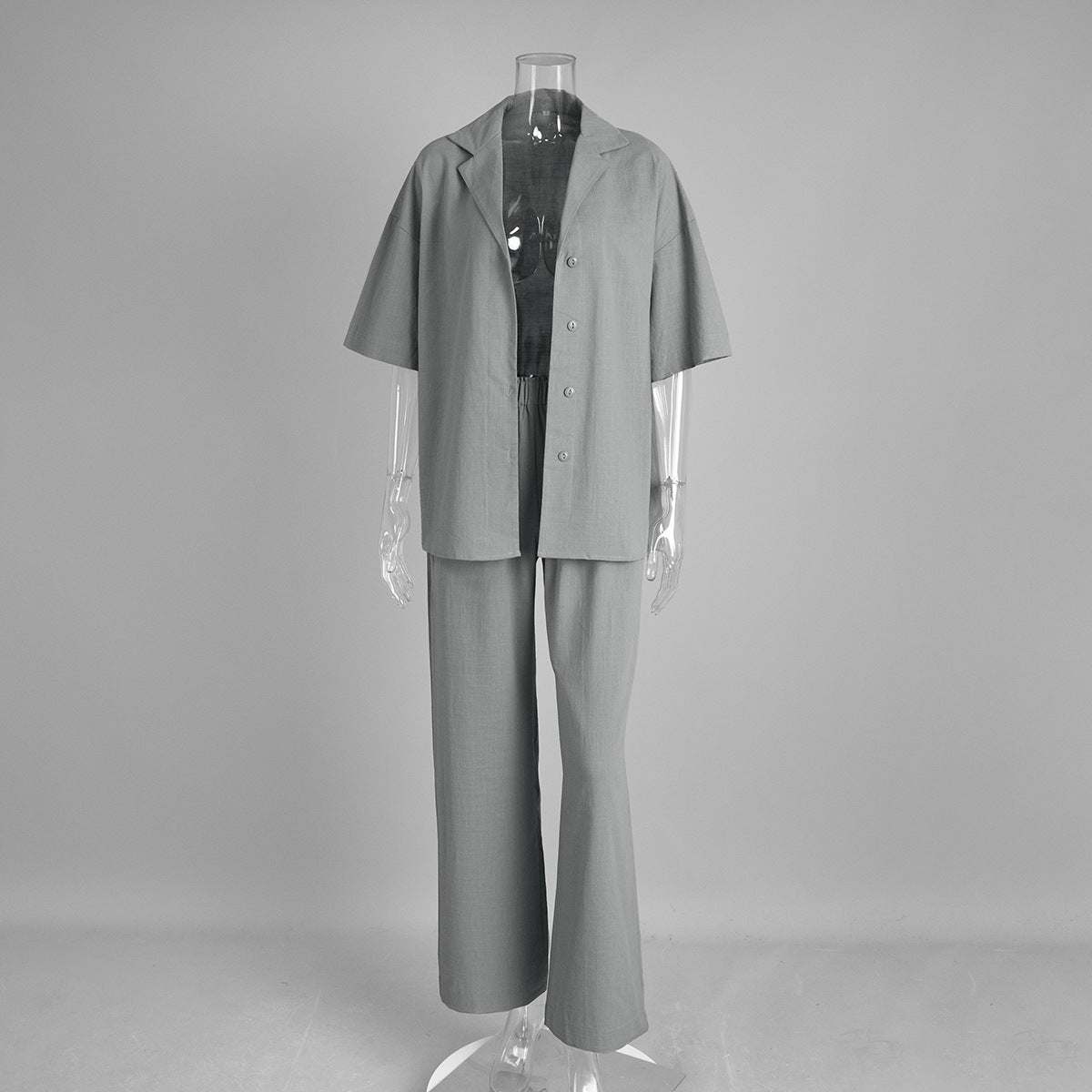 Cotton Short-sleeved Trousers Loose Sleeve Shirt Shorts