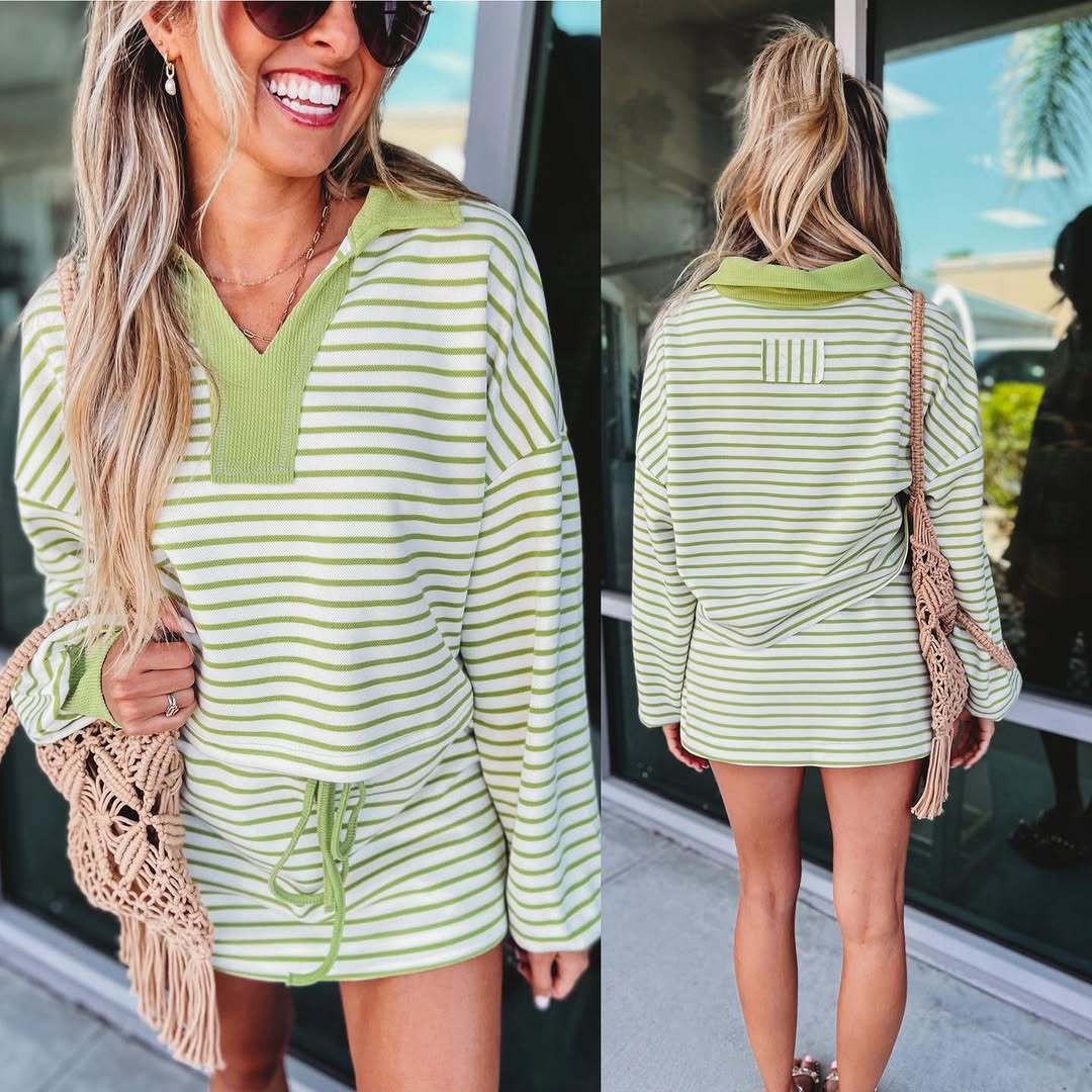 Women's Matching Long-sleeved Elastic Waist Safety Casual Suits