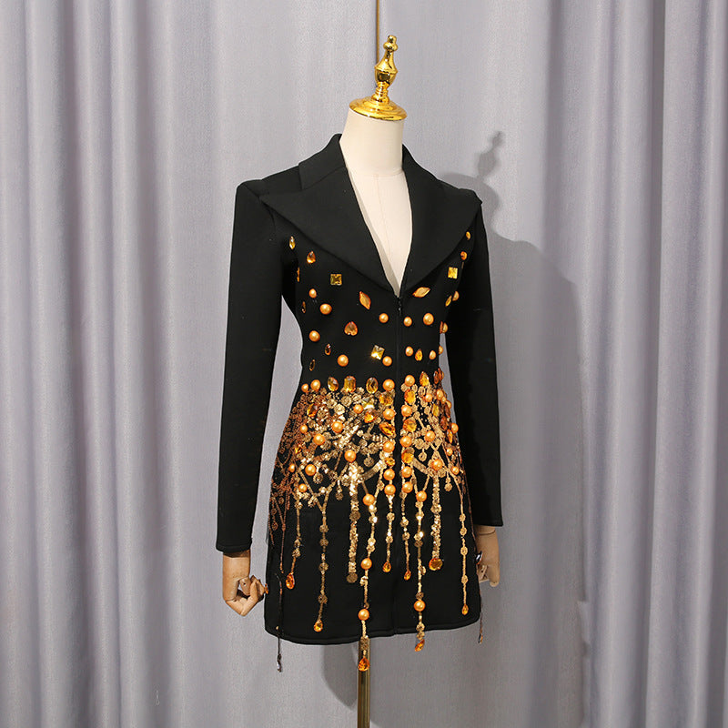 Women's Patchwork Retro Palace Style Light Luxury Clothing
