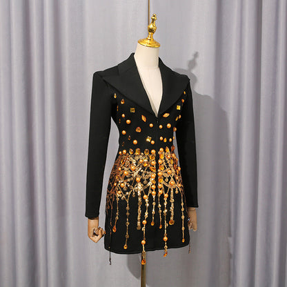 Women's Patchwork Retro Palace Style Light Luxury Clothing