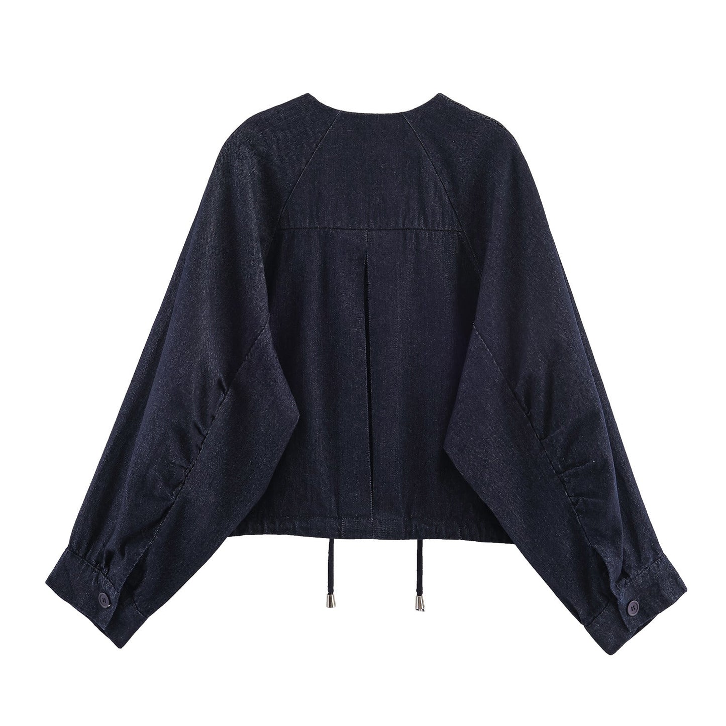 Women's Early Autumn Fashion Denim Fluffy Bomber Suits