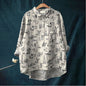 Women's Summer Loose Print Crew Neck Casual Plus Size