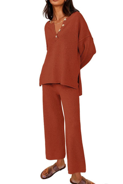 Women's Casual Two-piece Solid Color Fashion Suits