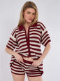 Solid Color Sexy Knitted Beach Bikini Swimsuit Blouse Sun Proof Set Women