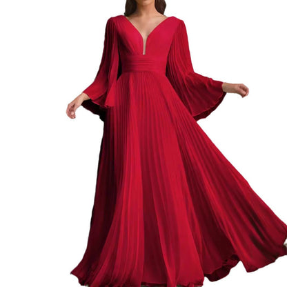 Women's Cool Dress Banquet Solid Color Dresses