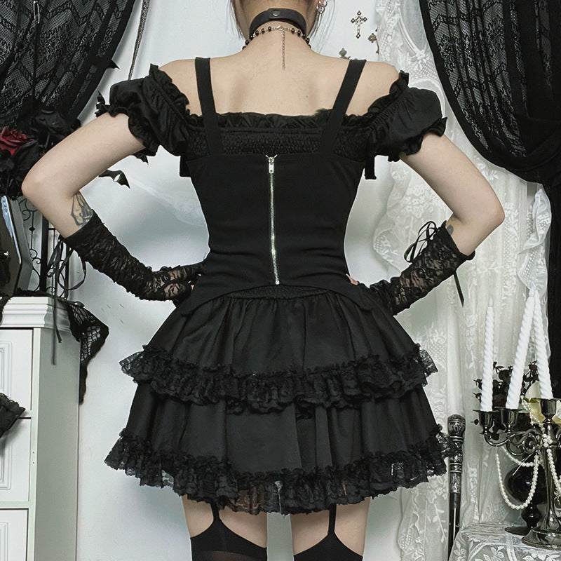 Dark Two-way Dress Gothic Style Sexy Hot Dresses