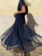 Women's Slouchy Chiffon Design Dress Lined Dresses