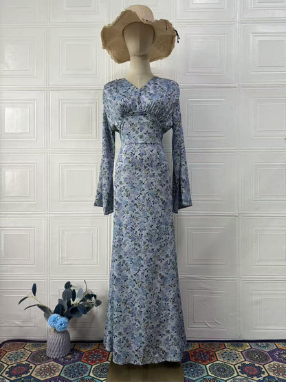 Women's Summer Elegant Soft Temperament Long Sleeve Dresses