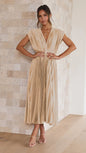 Sexy Pleated Dress Casual Loose Zip Dresses