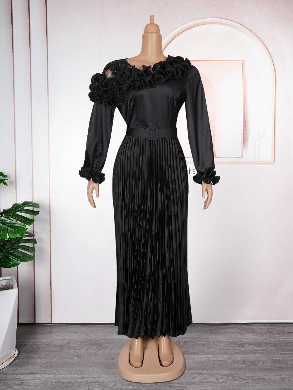 Women's Stylish Temperament Long Sleeves Dress African Dresses