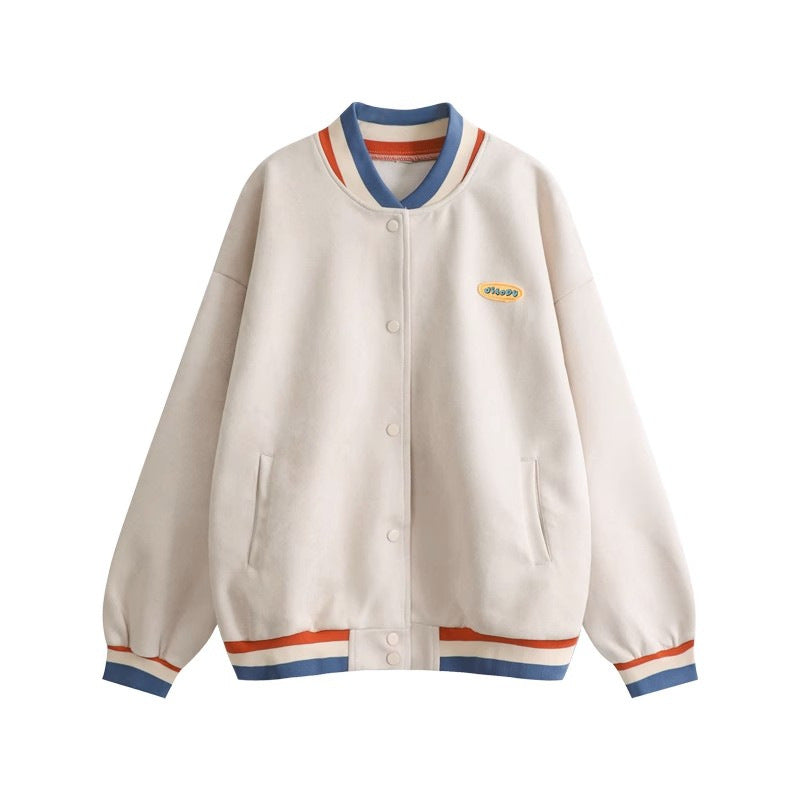 Junior High School Loose Thin Retro Coats