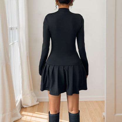 Elegant Sweet Bow Fastener Decoration Collar Dresses