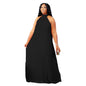 Women's Elegant Graceful Pleated Spring Outing Sleeveless Dresses