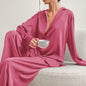 Women's Silk Comfort Breathable Two-piece Set French Suits