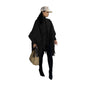 Women's Premium Suede Tassel Shawl Cape Coats