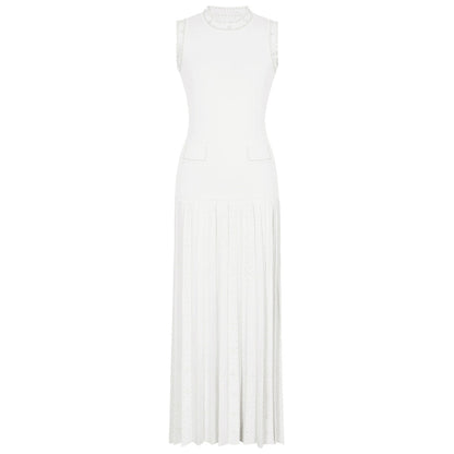 Bead Knitted Slim Fit Slimming Long Dresses