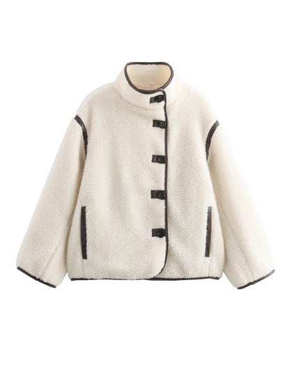 Women's Winter Fashion Casual Loose Lamb Wool Coats