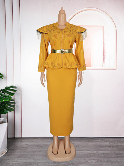 African Printed Dress For Woman Fashion Suits