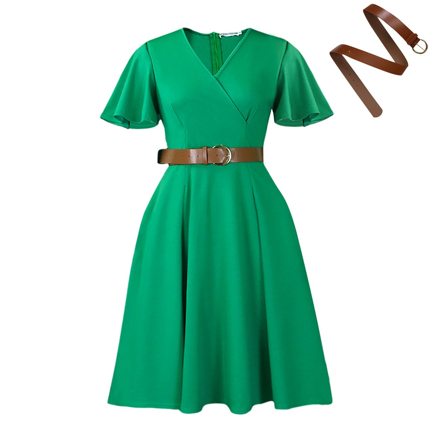Women's Summer Flared Sleeves Casual A- Line Dresses