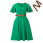 Women's Summer Flared Sleeves Casual A- Line Dresses