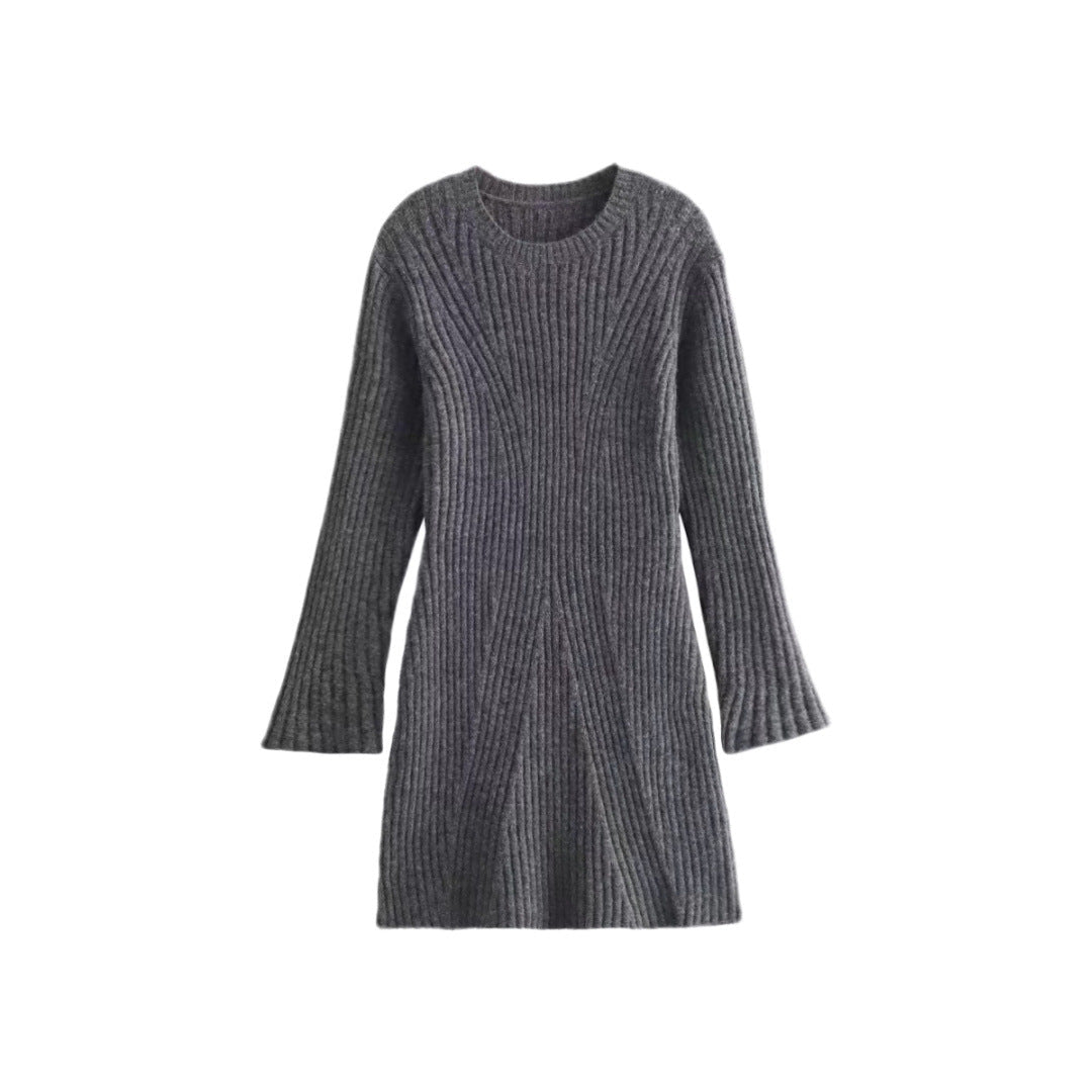 Women's Slouchy Fashion Thread Knitted Dress Dresses