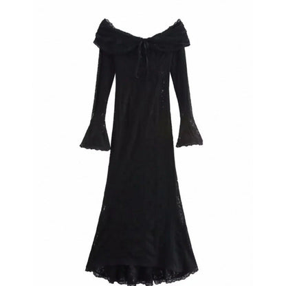 Women's Fashion Elegant Sexy Tube Lace Dress Tops
