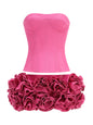 Women's Sexy Tube Dress Slim Flower Tight Tops