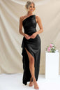 Summer Dress Solid Color Sexy Slit Dresses