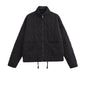 Women's Wear Commuting Fashion Stand Collar Diamond Coats