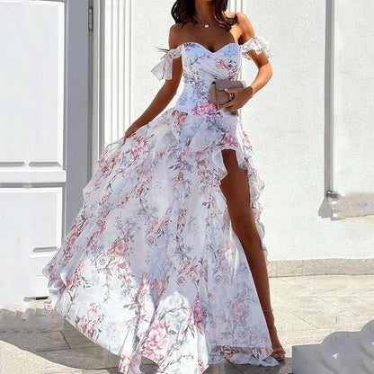 Summer Trendy Sexy Hot Sleeveless Split Dresses