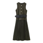 Women's Autumn Pullover Round Neck With Belt Skirts