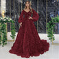 Gold Beaded Luxury Dress Sexy Aura Evening Dresses