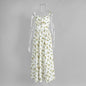 Floral Slip Dress Summer Low Collar Dresses