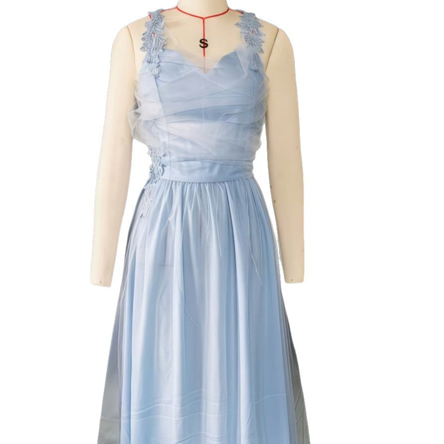 Long Dress Tube Fashion Mesh Elegant Dresses
